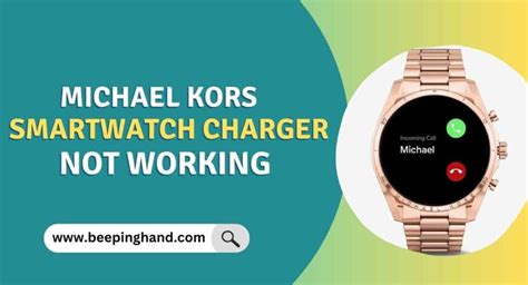 michael kors sofie smartwatch not charging